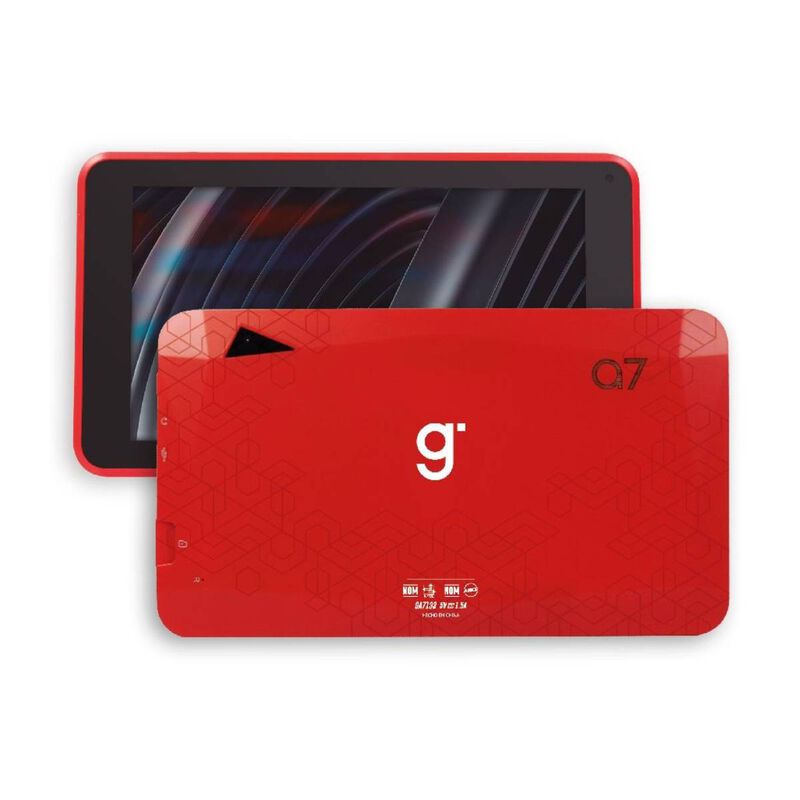 Tablet Roja Ghia 7" con Pantalla IPS y USB Tipo... image number null