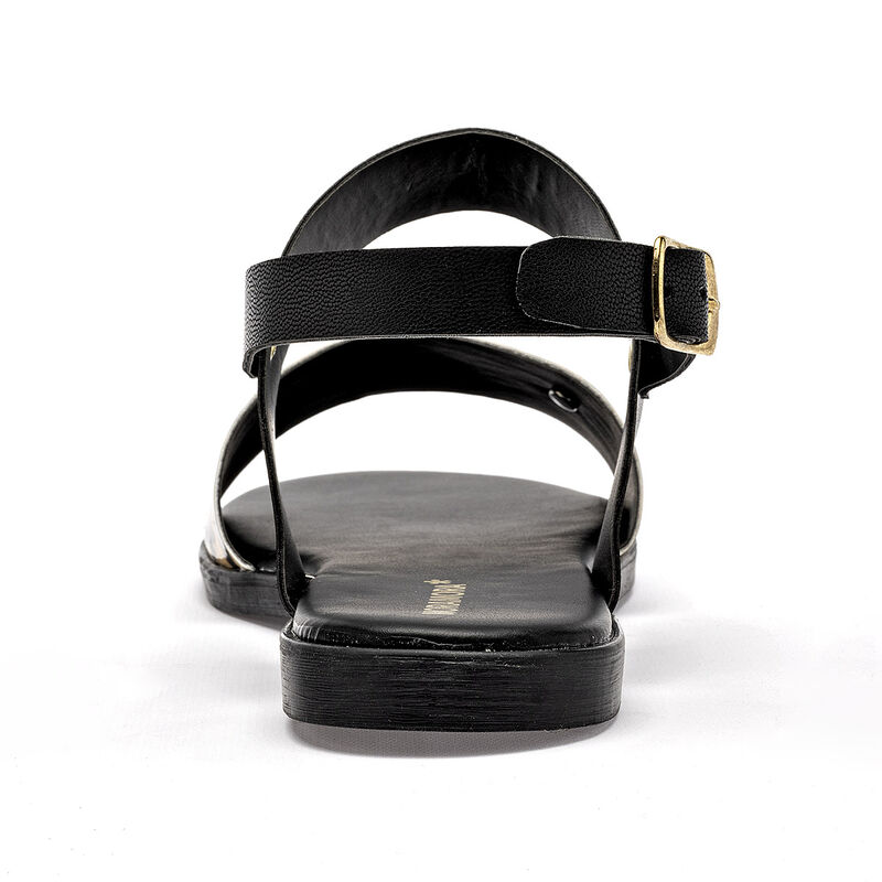 Moramora sandalia piso para mujer negro caf&eacute; co... image number null