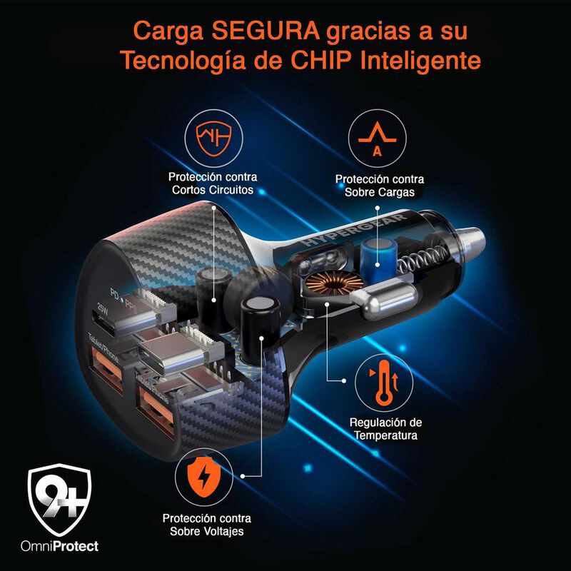 Cargador para Auto Plug In HYPERGEAR 50W ultra ... image number null