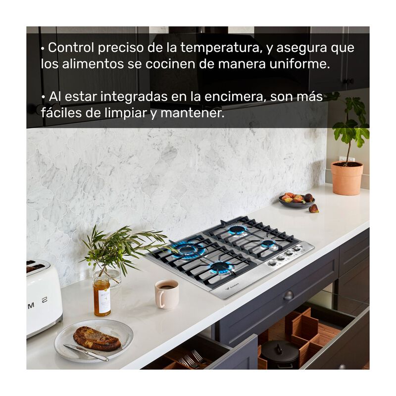 Parrilla 4 Quemadores Acero Inox Premiun Gas Lp... image number null