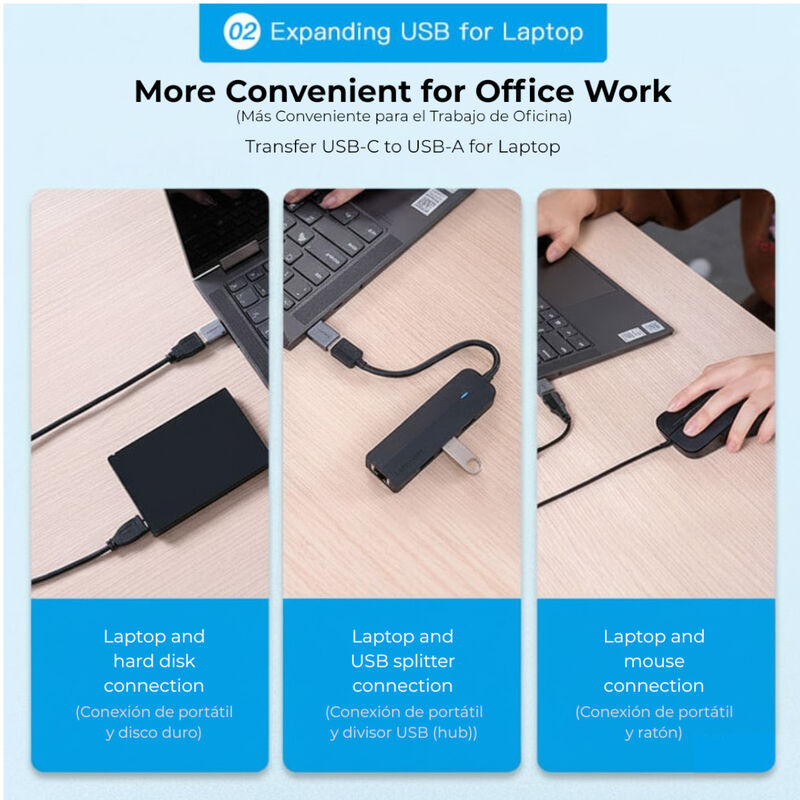 Adaptador OTG USB-C a USB A 3.0 VENTION CDQH0 S... image number null