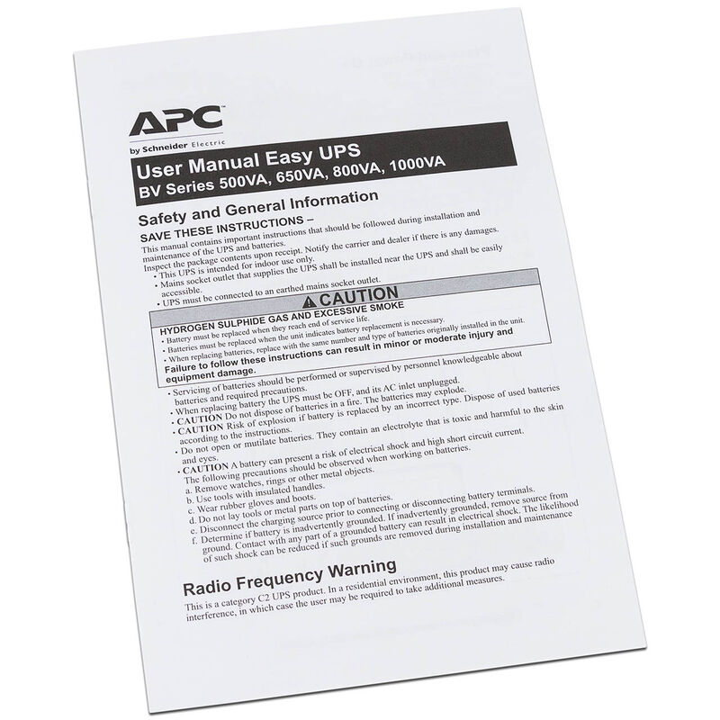 Unidad Easy UPS APC BV500-LM de 500VA, 300W) image number null