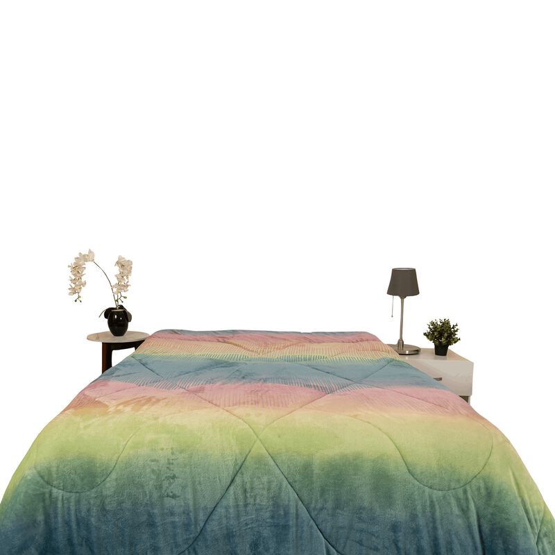 Cobertor Borrega Condesa Mat. Arcoiris image number null