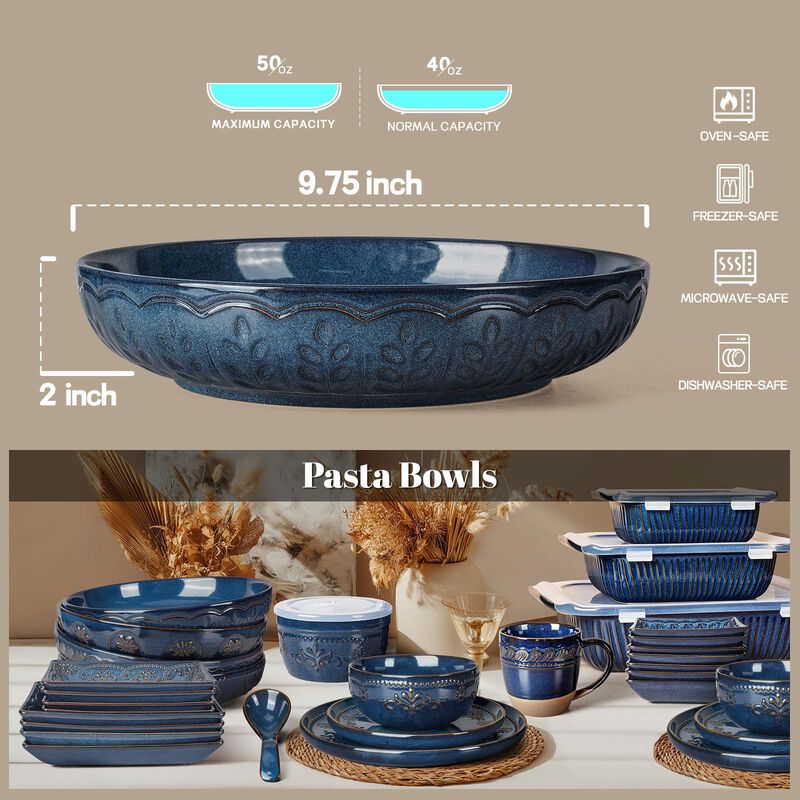 Juego De 4 Cuencos De Pasta Artena De 25 cm, 50... image number null