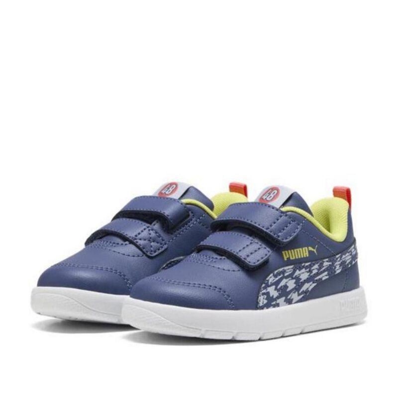 Tenis Puma Courtflex V3 Poised 2 Race para Ni&ntilde;o... image number null