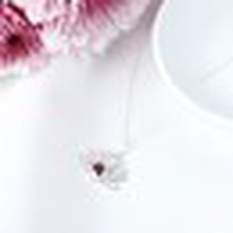 Dije Flor de Loto de Plata .925 con Rodolita y ... image number null