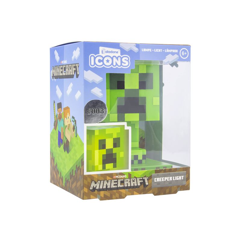 L&aacute;mpara 3d Night Light Paladone Minecraft Creep... image number null