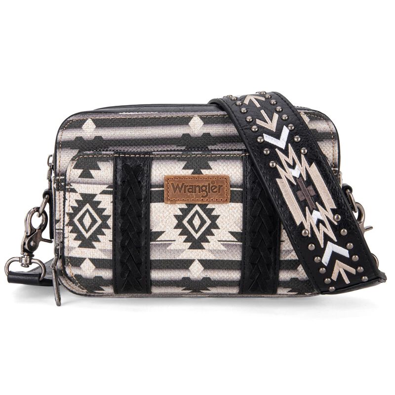 Bandolera Montana West Wrangler Boho Aztec Blac... image number null
