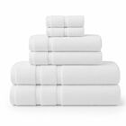 Juego de 6 Toallas de Microfibra Suaves y Absorbentes Blanco Cuerpo, Manos y Facial Kyuden Home