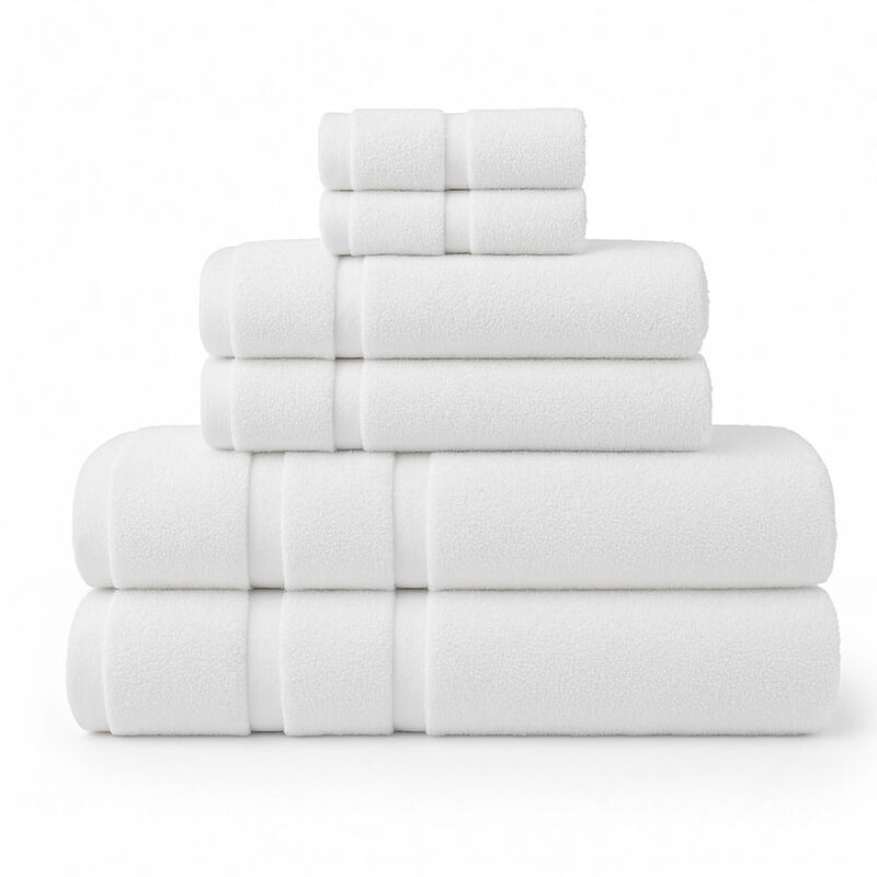 Juego de 6 Toallas de Microfibra Suaves y Absor... image number null