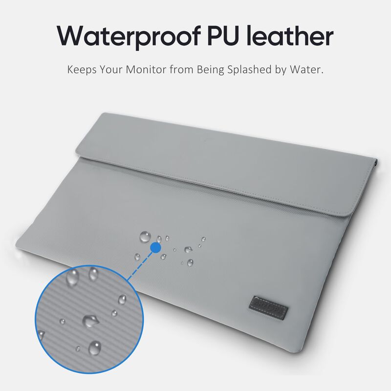Funda Para Monitor Port&aacute;til Arzopa De Piel Gris... image number null