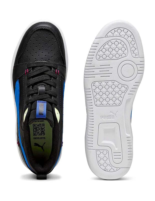 Tenis Joven Puma Rebound V6 Lo Mid Negro 397941... image number null