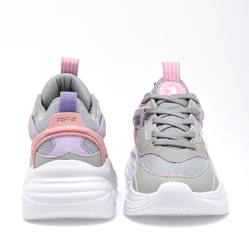 American Fire Tenis urbano para ni&ntilde;a gris rosa ... image number null