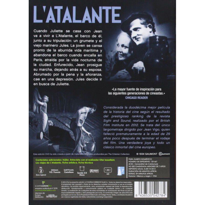 L'atalante (dvd) image number null