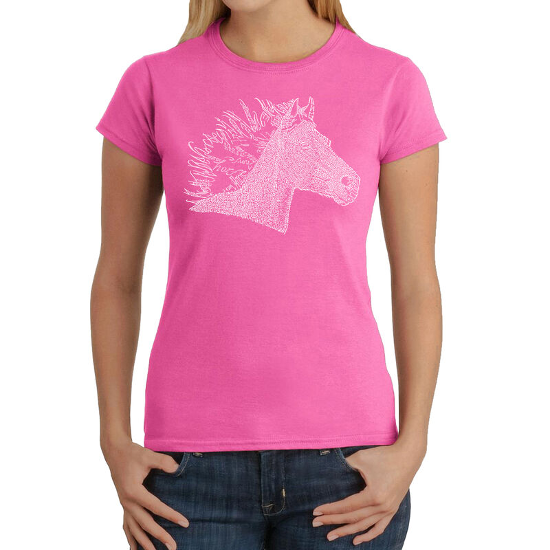 Camiseta Word Art Para Mujer - Crin de Caballo-... image number null