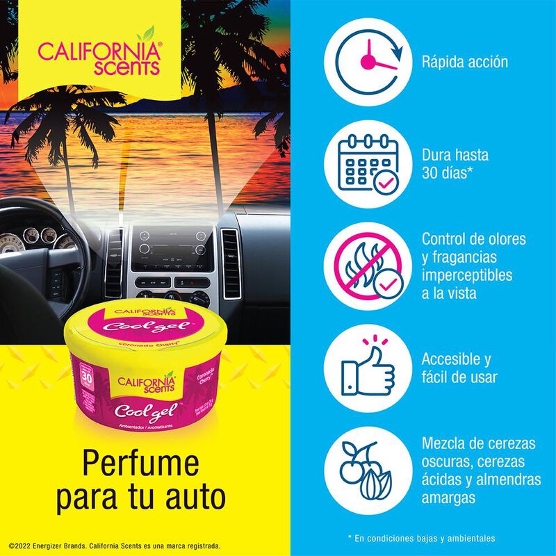 12 AROMATIZANTE GEL COCHE CALIFORNIA SCENTS CHE... image number null