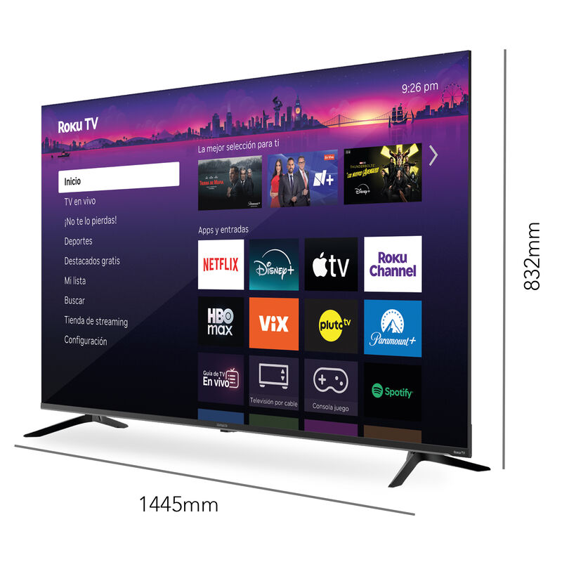 Pantalla Smart Tv Aiwa 65 Pulgadas Qled 4k Roku... image number null