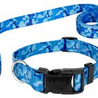 Correa Country Brook Petz 2,5 cm Azul Con Camuflaje De Hueso &ndash; Talla Grande