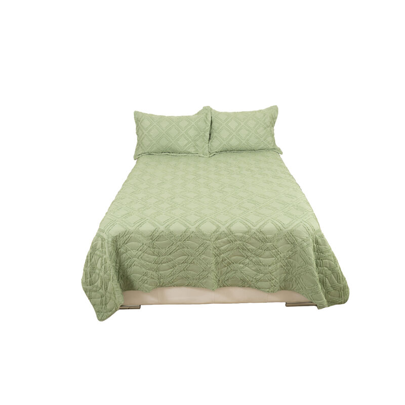 Edred&oacute;n Burdeos King Size Verde image number null