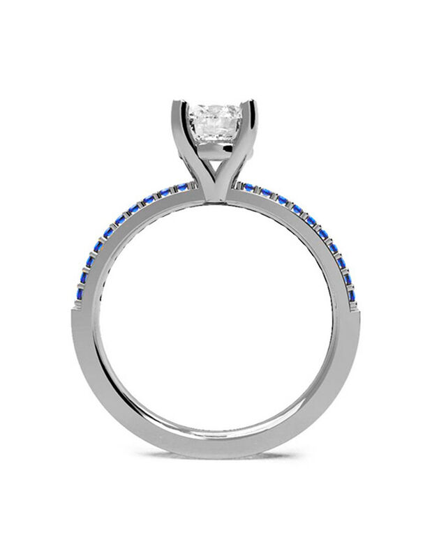 Anillo de Compromiso de 14K con Circonia Talla ... image number null