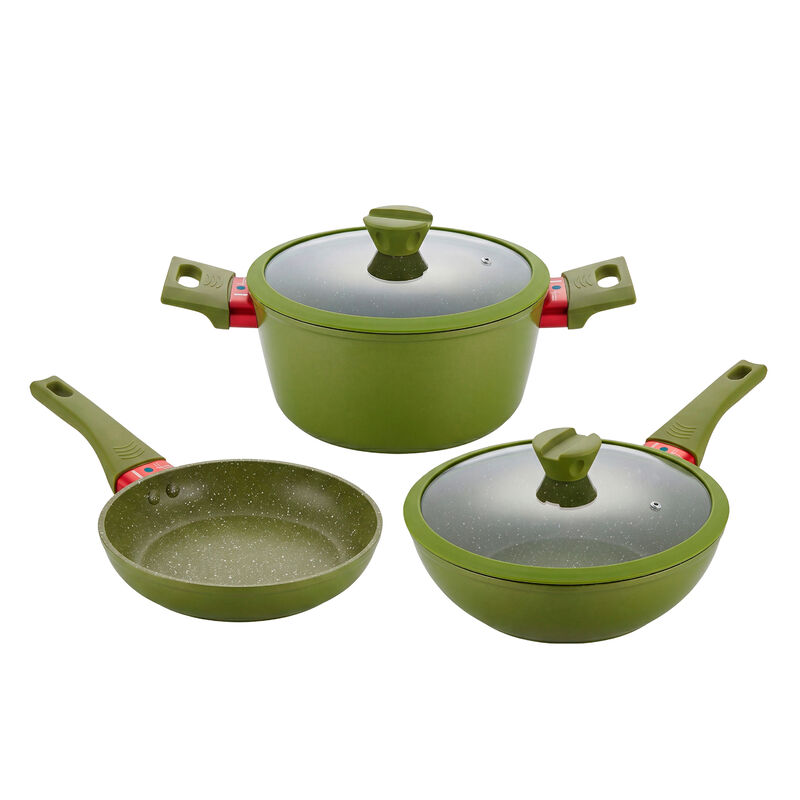 Bater&iacute;a De Cocina Harraz Cookware 5 Piezas Verd... image number null