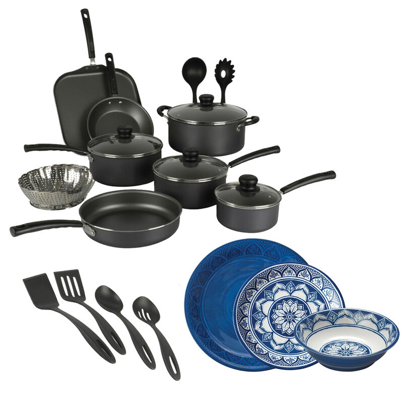 Kit Tramontina Primaware 18pz Negro + Vajilla M... image number null