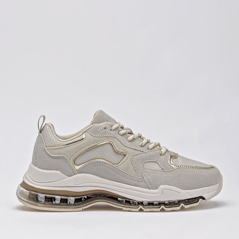 Clasben tenis para mujer beige dorado cod 14118... image number null