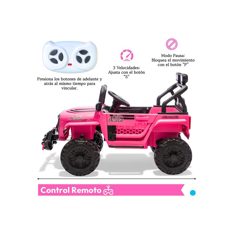 Carro El&eacute;ctrico Montable 12v Doble Motor Contro... image number null