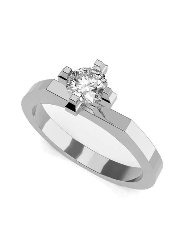 Anillo de Compromiso de 14K con Diamante de Lab... image number null