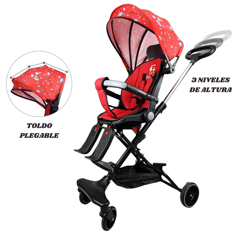 Carriola Para Beb&eacute; Giratoria,frenos,plegable Y ... image number null