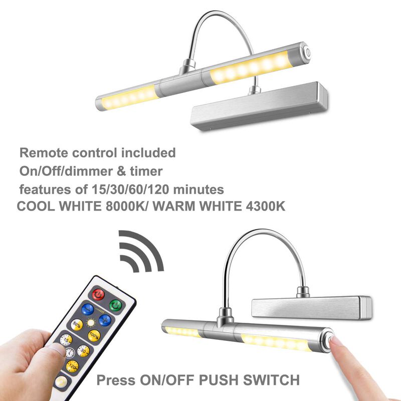Luz Para Cuadros Luxsway Inal&aacute;mbrica Con Contro... image number null