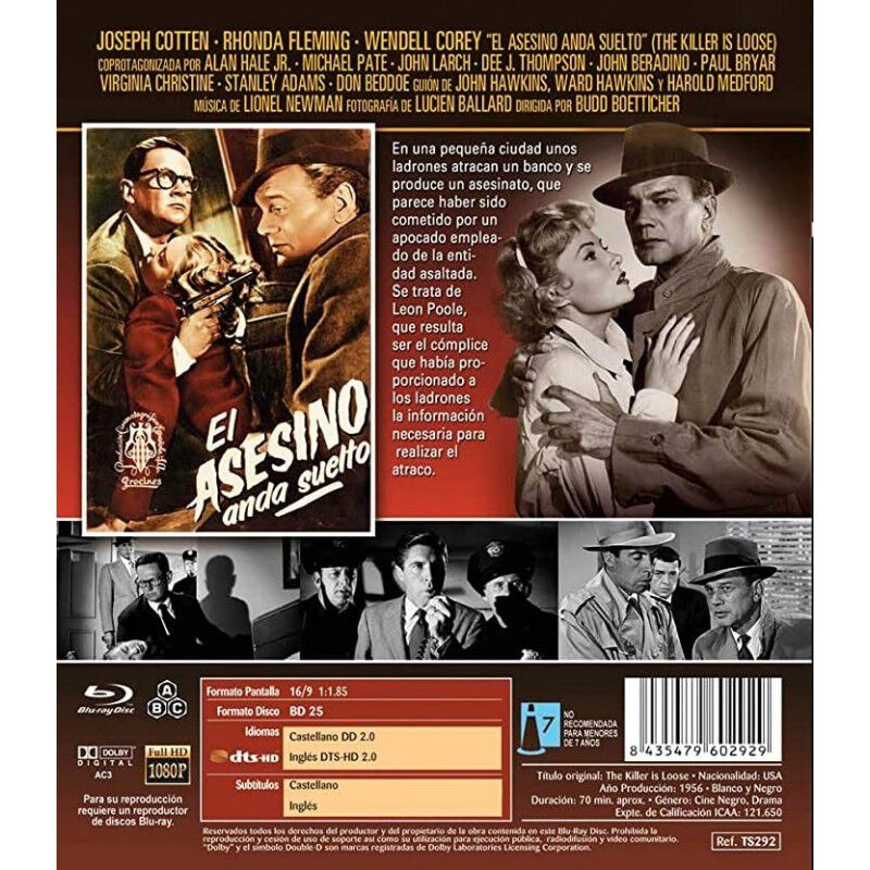 El Asesino Anda Suelto [blu-ray] (1956) The Kil... image number null