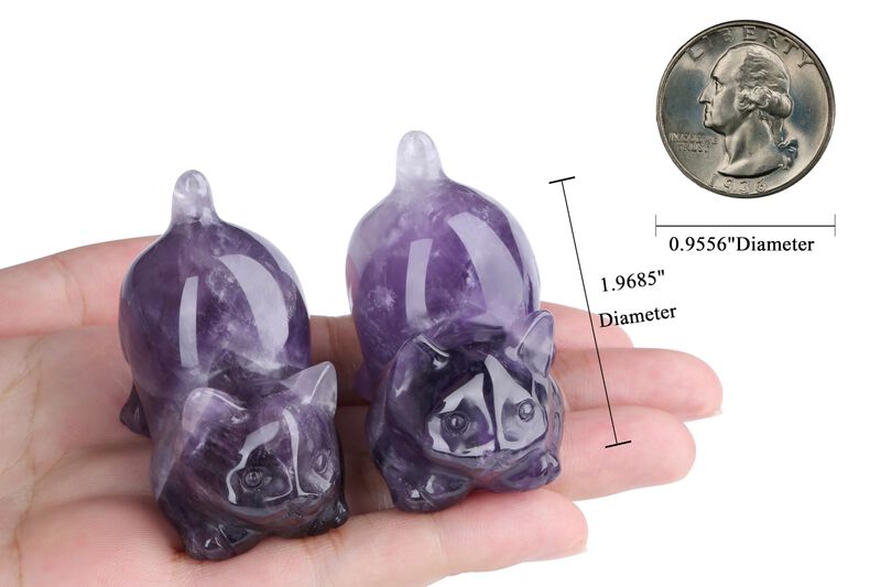 Figurita Nukayai De 5 cm Gato De Cristal De Ama... image number null