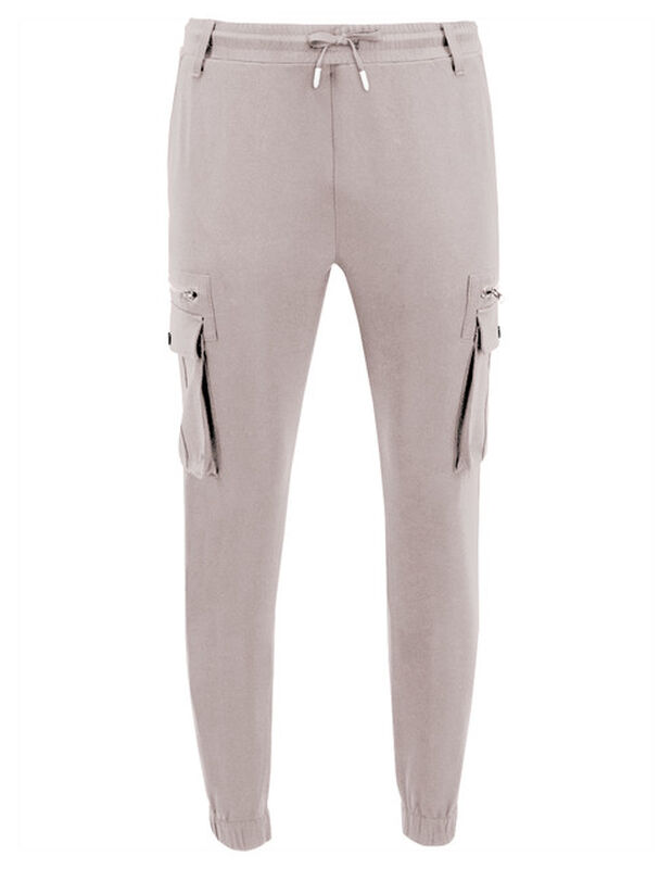 Pantalon Hombre Cintura Ajustable Café Medio Ro... image number null