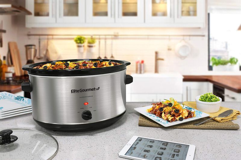Olla De Cocci&oacute;n Lenta Elite Gourmet Mst-900v 8,... image number null