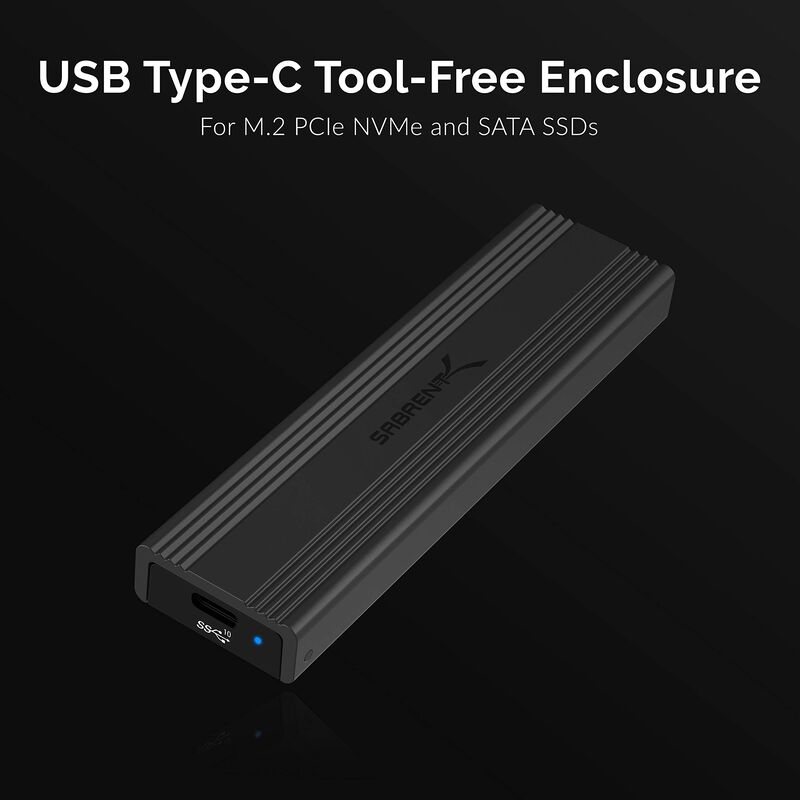 Carcasa Sabrent Ec-snve Usb 3.2 De 10 Gbps Tipo... image number null