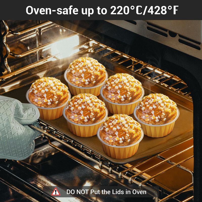 Vasitos Para Muffins Eusoar 200 Uds 125 ml Con ... image number null