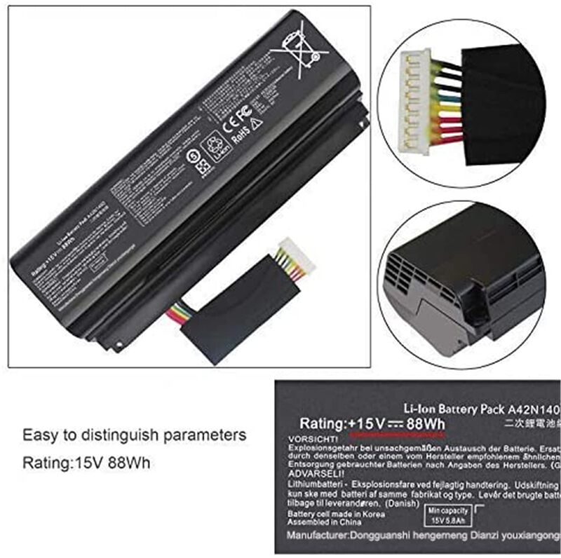 Bater&iacute;a De Port&aacute;til Hubei 15v 88wh Serie Asus G... image number null