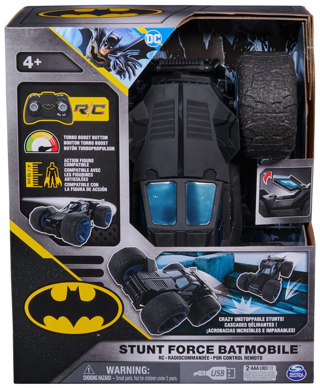 Coche A Control Remoto Dc Comics Batman Stunt F... image number null