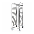 Rack Espiguero 16 Niveles 96kg Ss201 Ruedas Frenos Dobles Gutstark Home