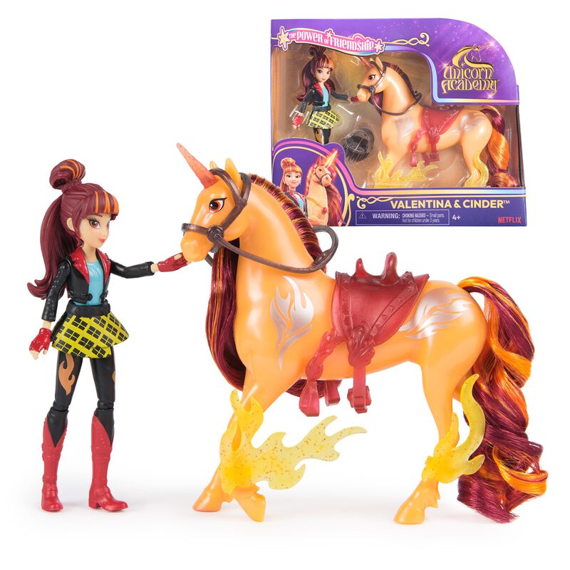 Toy Unicorn Academy Valentina & Cinder Con Acce... image number null
