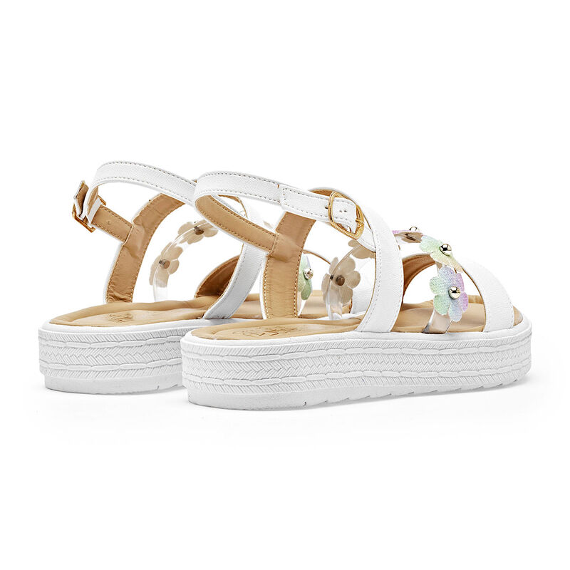 D'monas Sandalia Para Ni&ntilde;a Blanco Multicolor Co... image number null