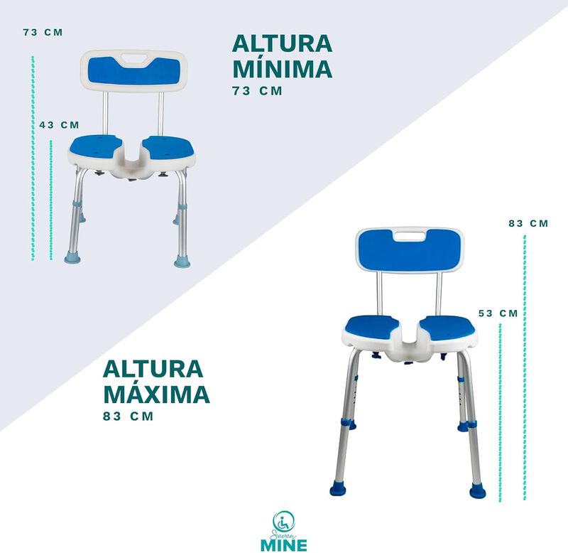Banco Silla Para Ducha Con Apertura Higi&eacute;nica K... image number null