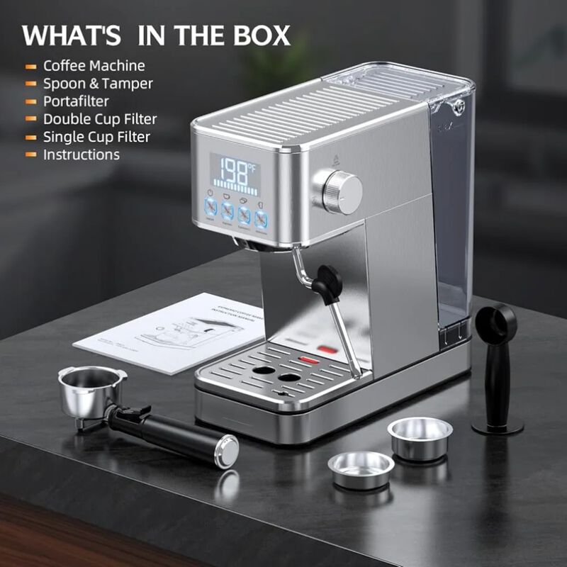 Cafetera Espr&eacute;sso 20 Bar Con Espumador 1.5lt Fr... image number null