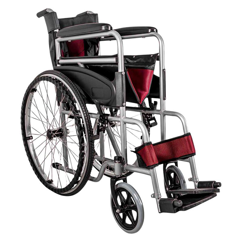 Silla De Ruedas Ligera 23 Pulgadas Plegable Alu... image number null