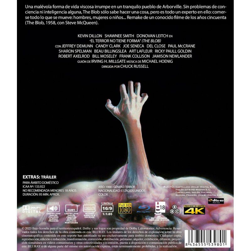 El Terror No Tiene Forma [blu-ray] (1988) The B... image number null