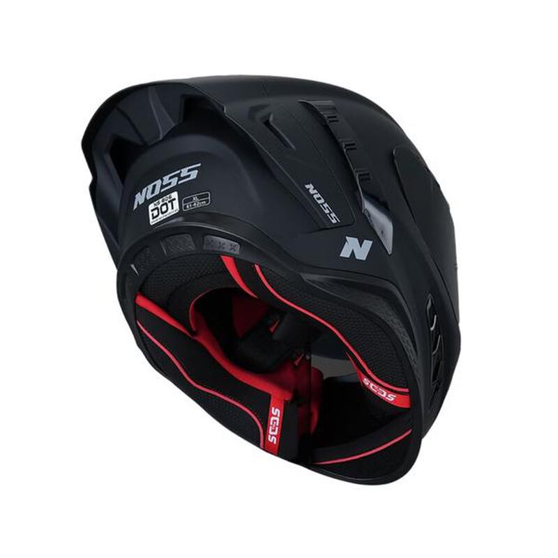 Casco Noss Ns-806 Cerrado S&oacute;lido Negro Mate Xxl image number null