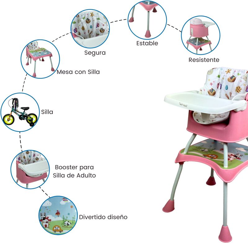 Silla Periquera Para Beb&eacute; Con Bandeja Desmontab... image number null