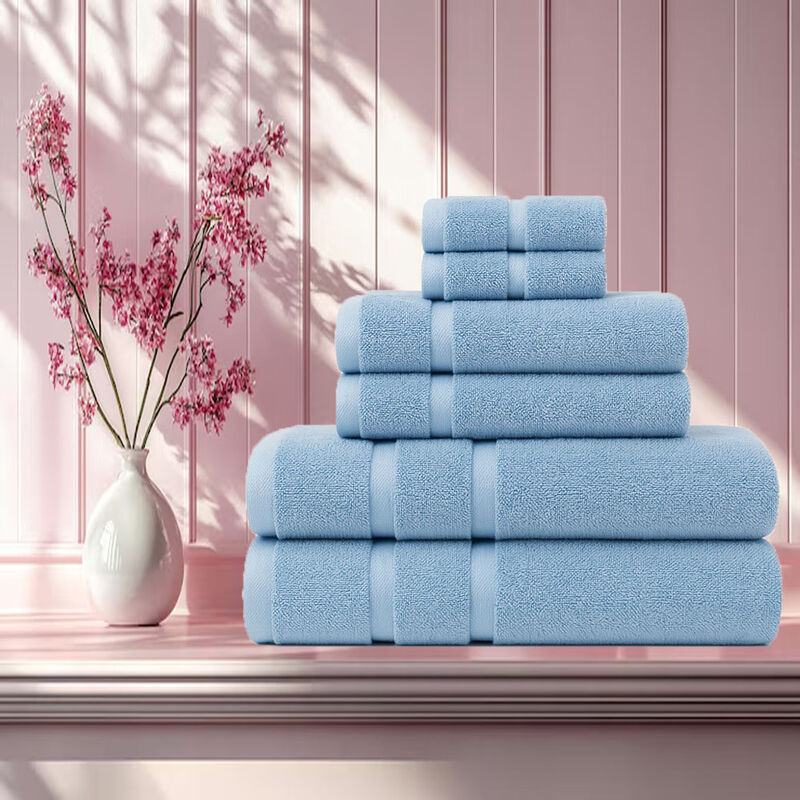 Juego de 6 Toallas de Microfibra Suaves y Absor... image number null