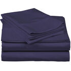 Juego de S&aacute;banas Tacto Algod&oacute;n Suaves y Duraderas Individual Azul marino Kyuden Home